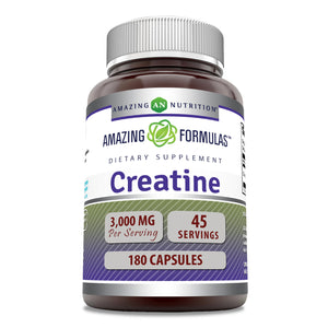 Amazing Formulas Creatine Monohydrate | 3000 Mg Per Serving | 180 Capsules