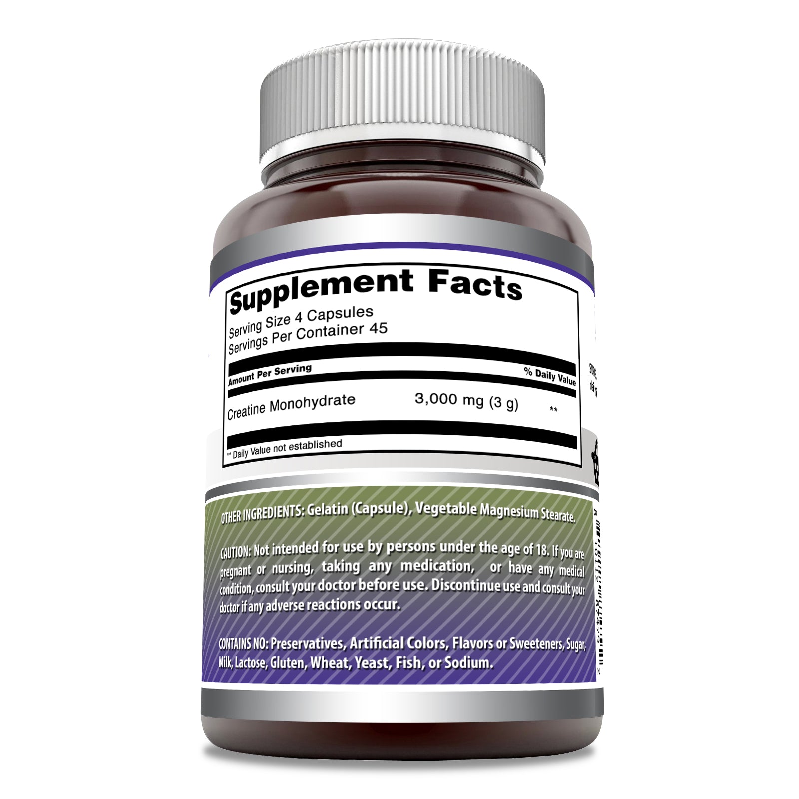 Amazing Formulas Creatine Monohydrate | 3000 Mg Per Serving | 180 Capsules