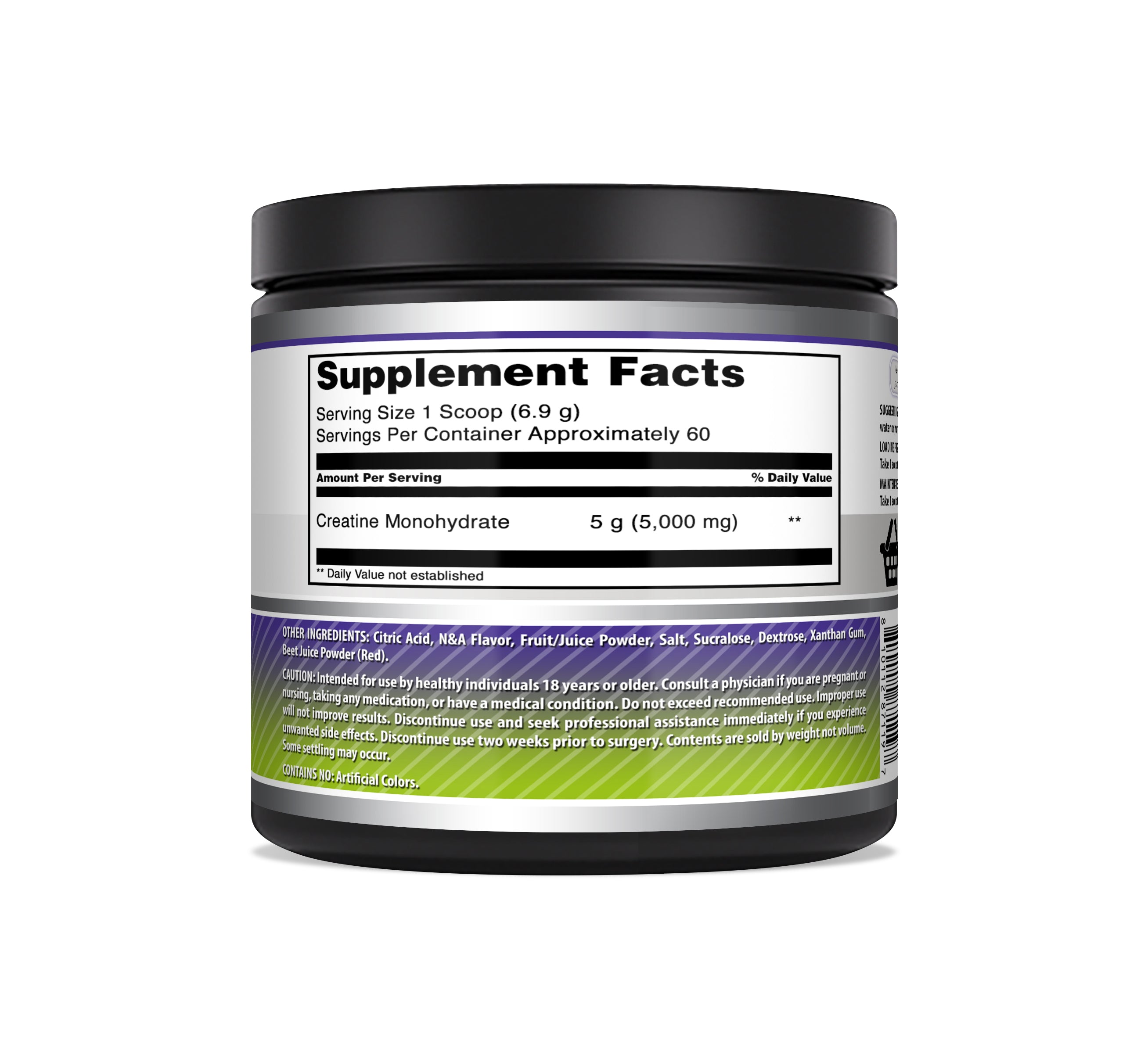Amazing Formulas Creatine Monohydrate 5000 Mg Watermelon Breeze Flavor | 60 Servings | 414 Grams (14.6 Oz) | Pre & Post-Workout Powder Supplement