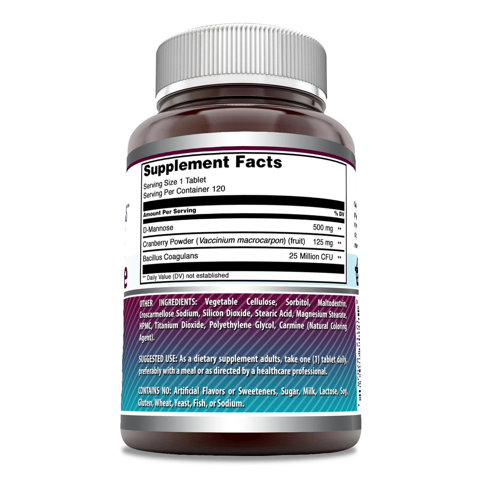 Amazing Formulas D-Mannose | 500 Mg | 120 Tablets