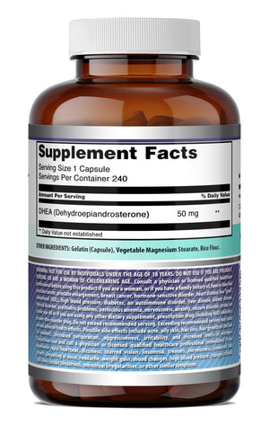 Amazing Formulas DHEA (Dehydroepiandrosterone) 50 Mg | 240 Capsules