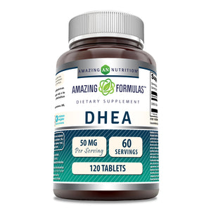 Amazing Formulas DHEA | 50 Mg Per Serving | 120 Tablets