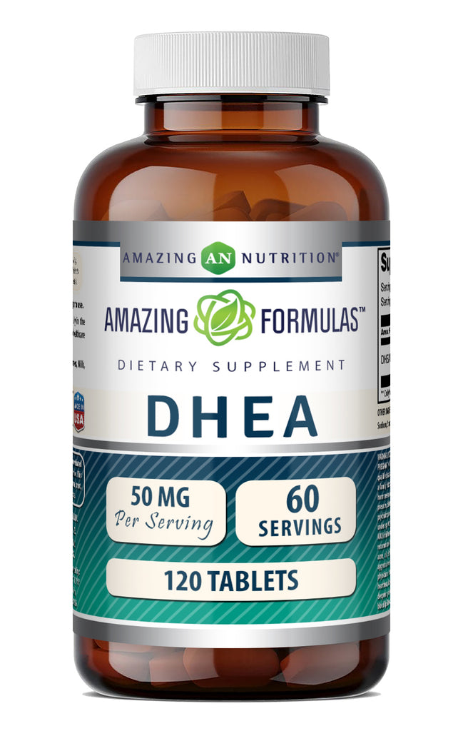 Amazing Formulas DHEA (Dehydroepiandrosterone) 50 Mg per Serving | 120 Tablets