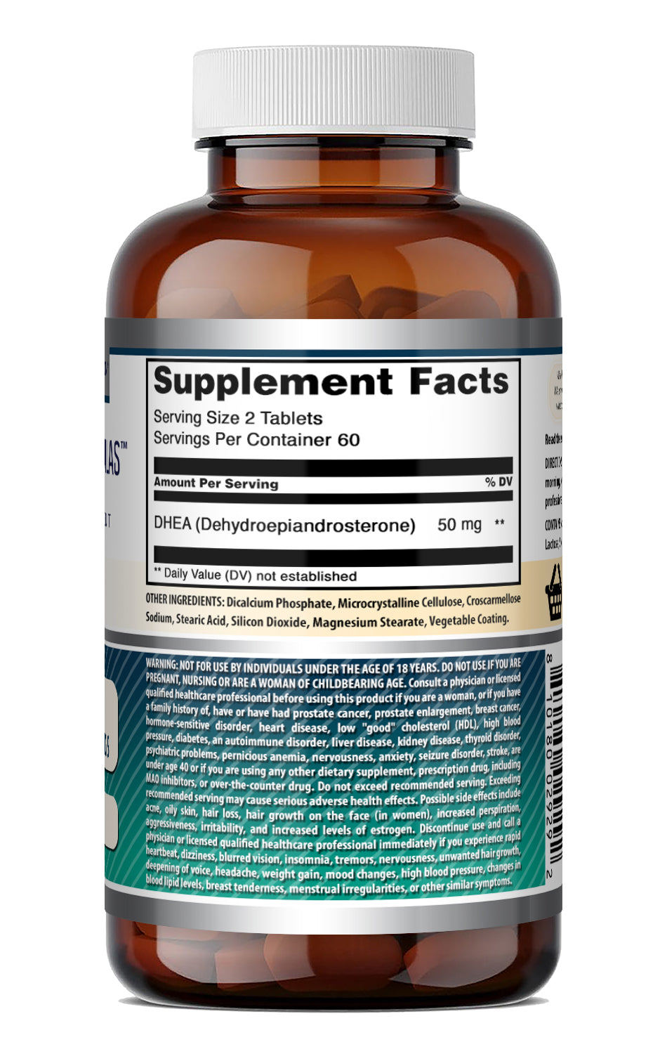 Amazing Formulas DHEA (Dehydroepiandrosterone) 50 Mg per Serving | 120 Tablets