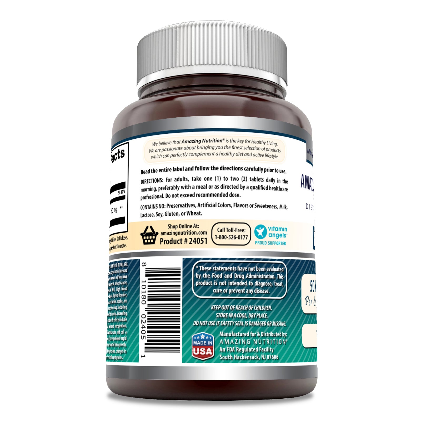 Amazing Formulas DHEA | 50 Mg | 180 Tablets