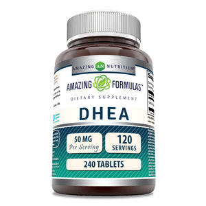 Amazing Formulas DHEA | 50 Mg Per Serving | 240 Tablets