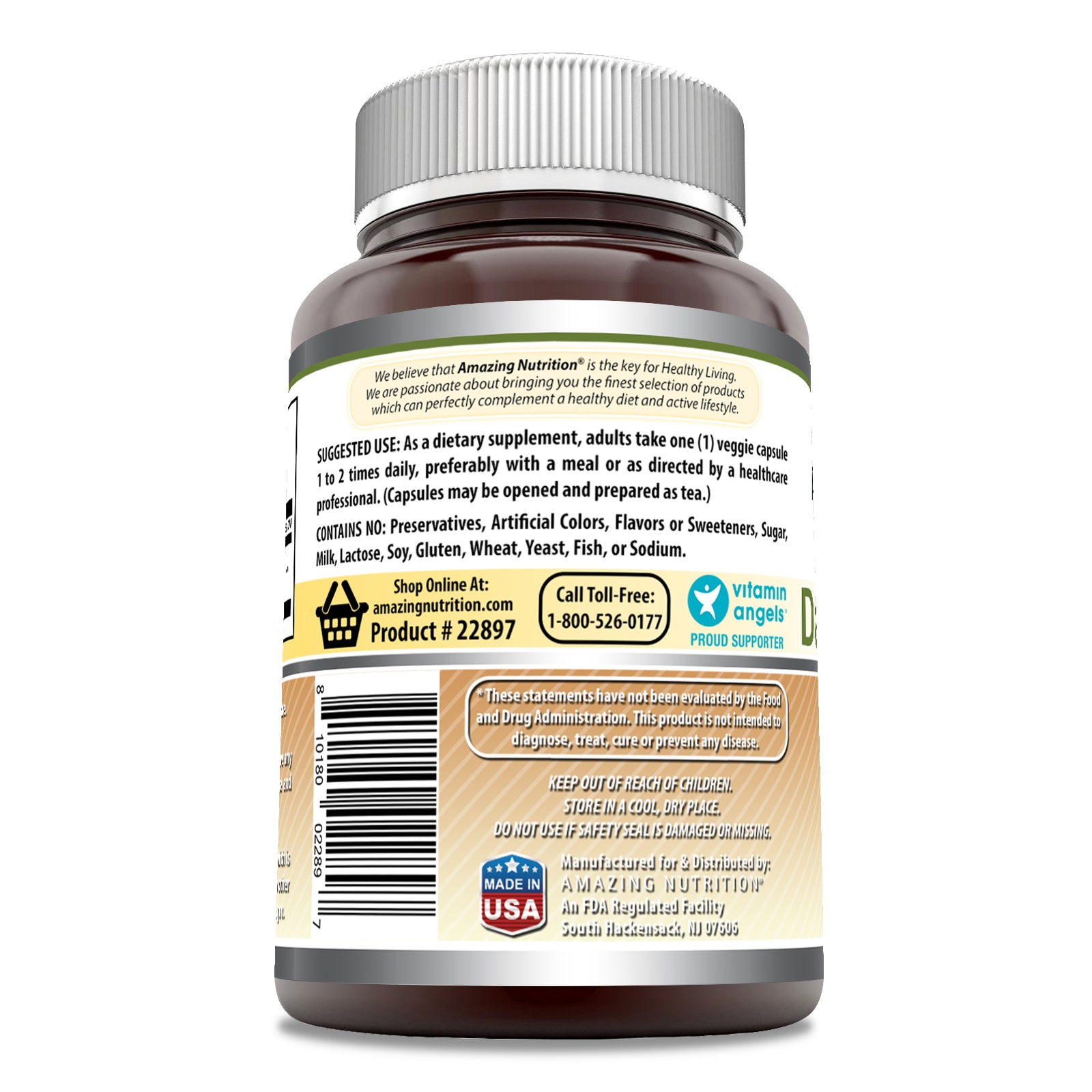 Amazing Formulas Dandelion Root | 520 Mg | 120 Veggie Capsules