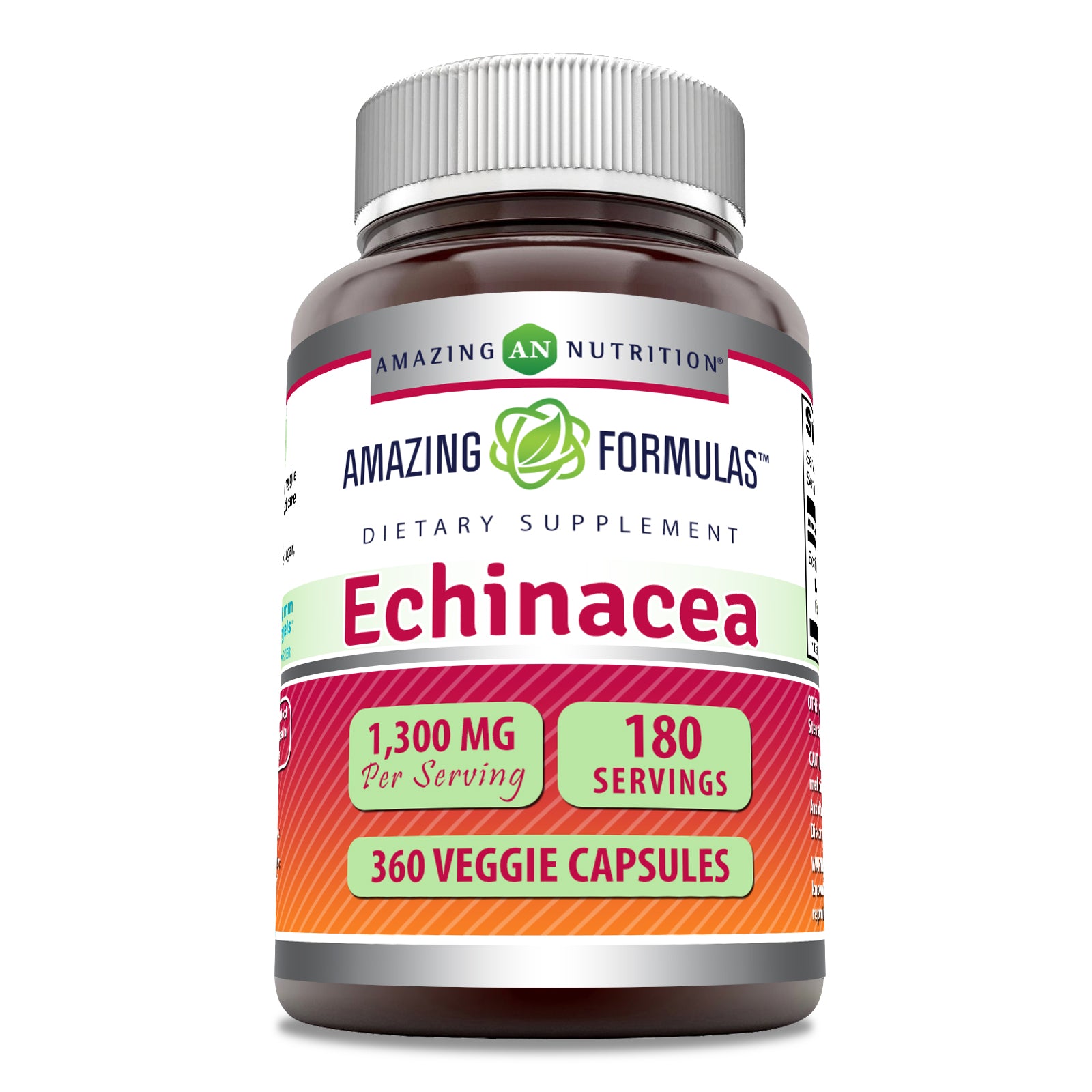 Amazing Formulas Echinacea | 1300 Mg Per Serving | 360 Veggie Capsules
