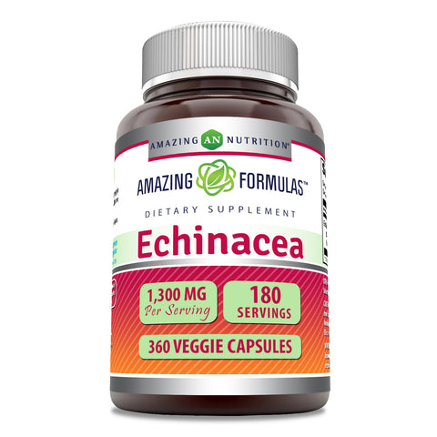 Image of Amazing Formulas Echinacea | 1300 Mg Per Serving | 360 Veggie Capsules