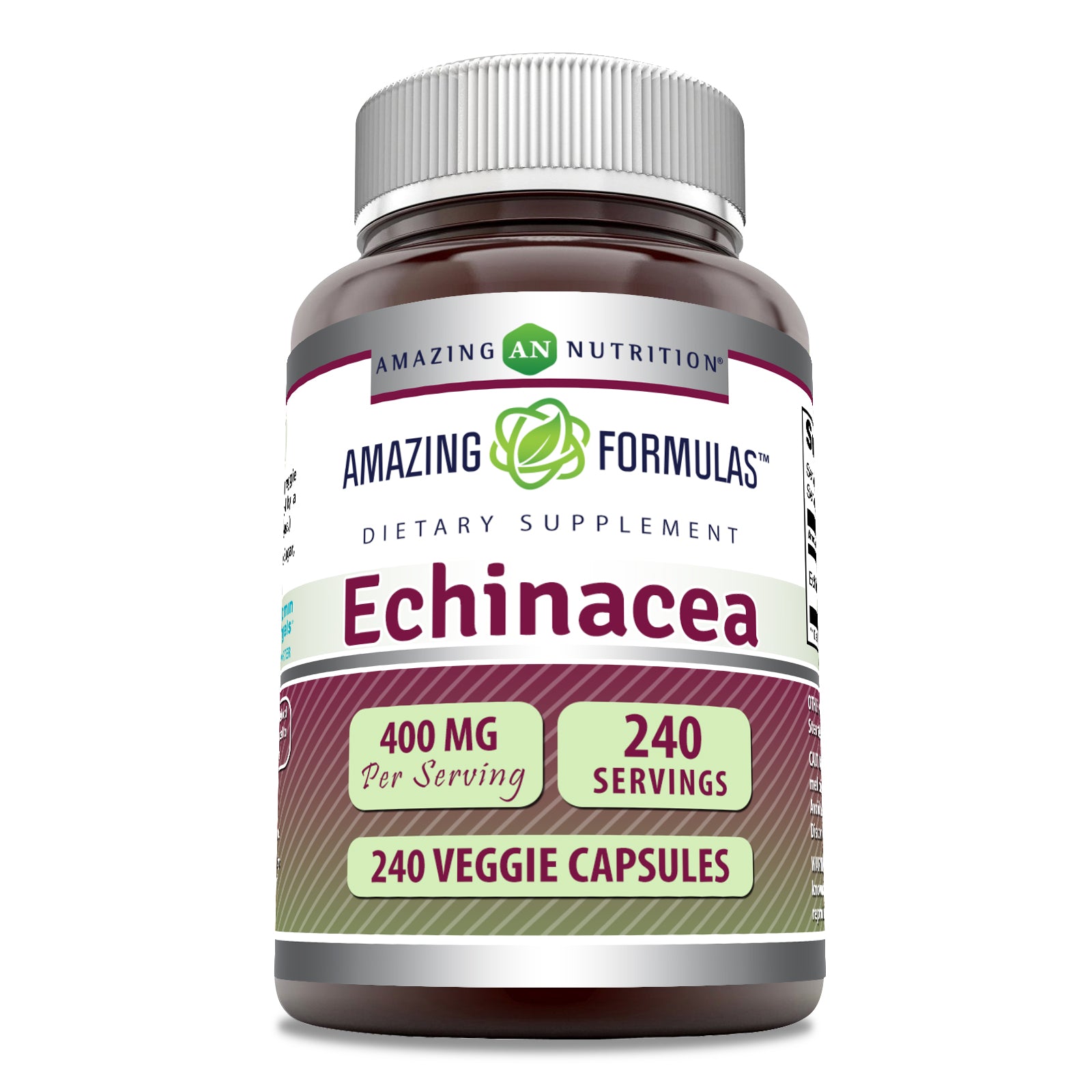 Amazing Formulas Echinacea | 400 Mg | 240 Veggie Capsules