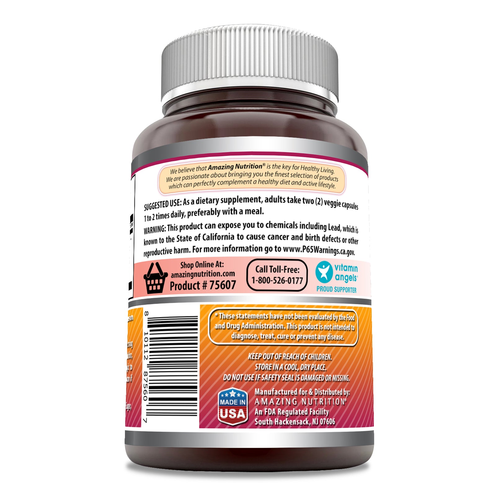 Amazing Formulas Echinacea & Goldenseal | 1400 Mg Per Serving | 180 Veggie Capsules