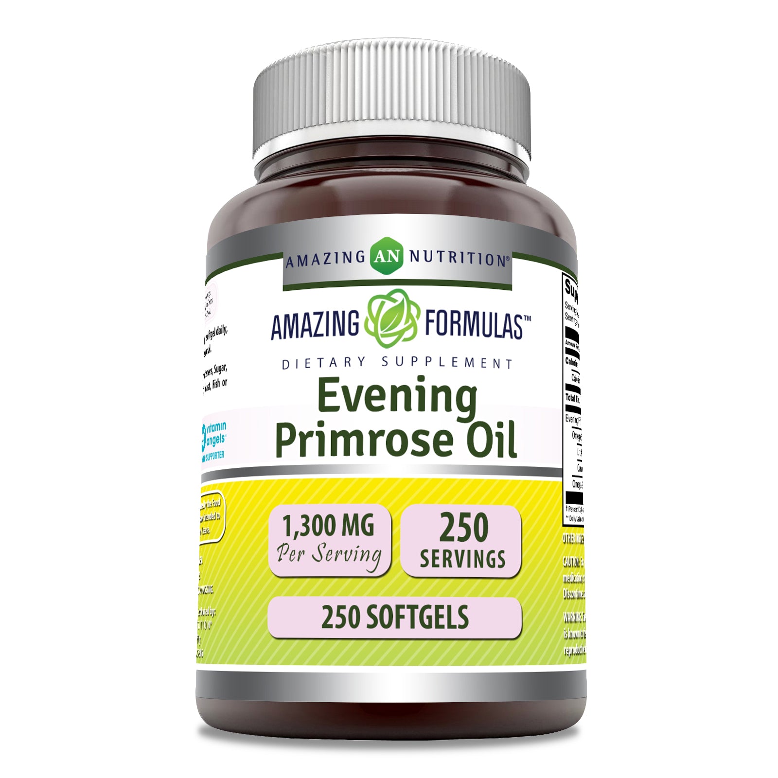 Amazing Formulas Evening Primrose Oil | 1300 Mg | 250 Softgels