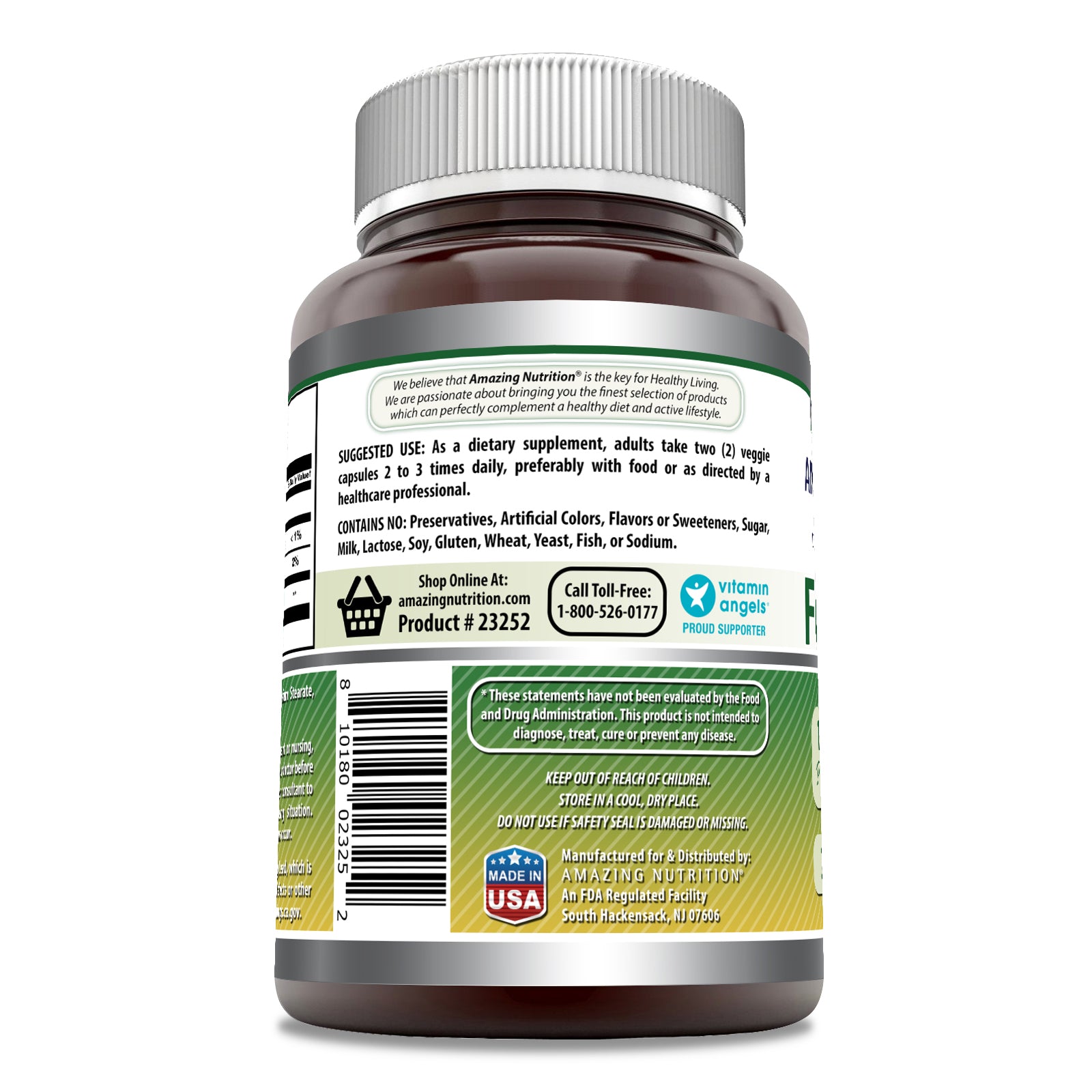 Amazing Formulas Fenugreek | 1220 Mg per Serving | 360 Veggie Capsules