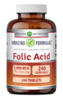 Amazing Formulas Folic Acid (Vitamin B9) 5000 Mcg | 240 Tablets