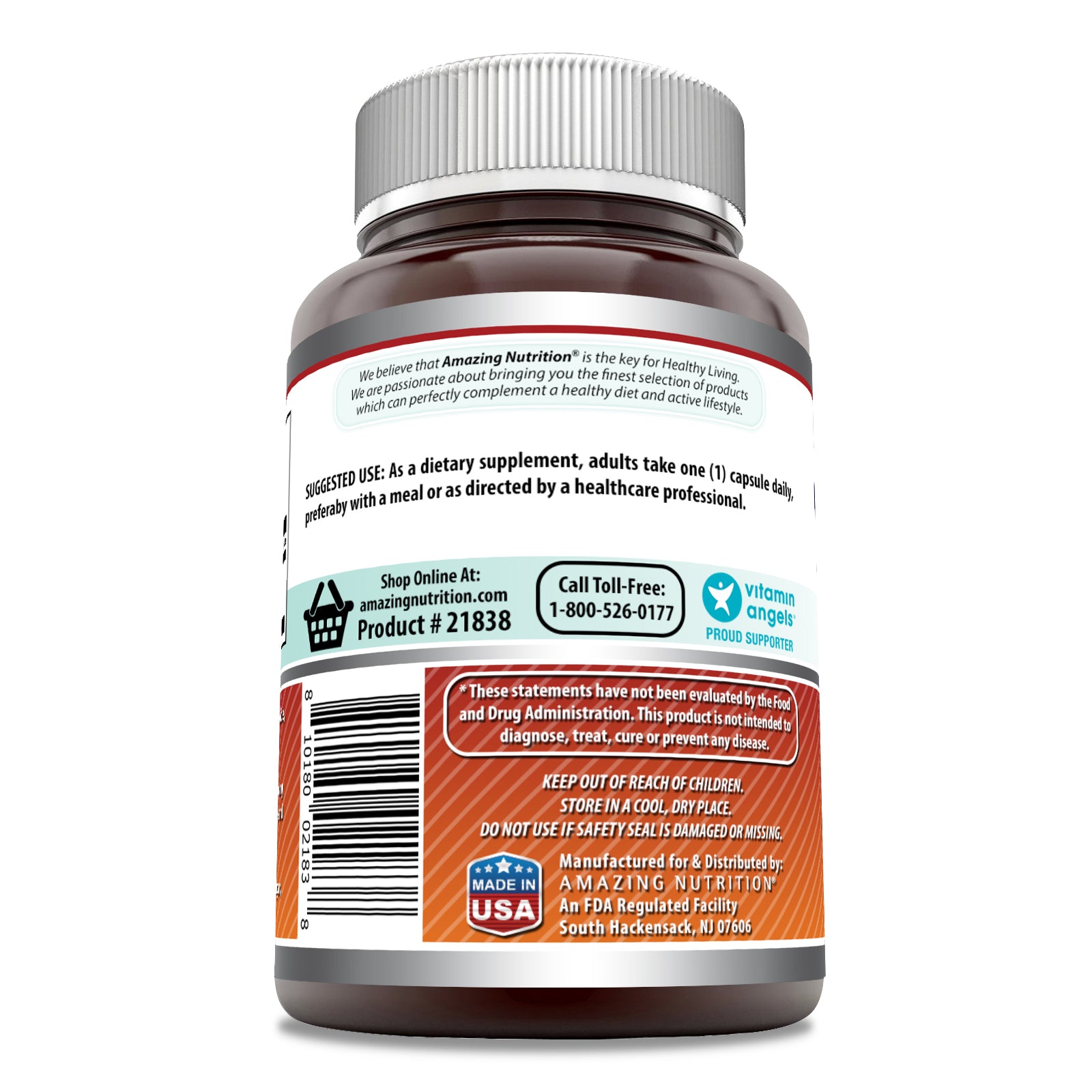 Amazing Formulas Folic Acid | 800 Mcg | 240 Capsules