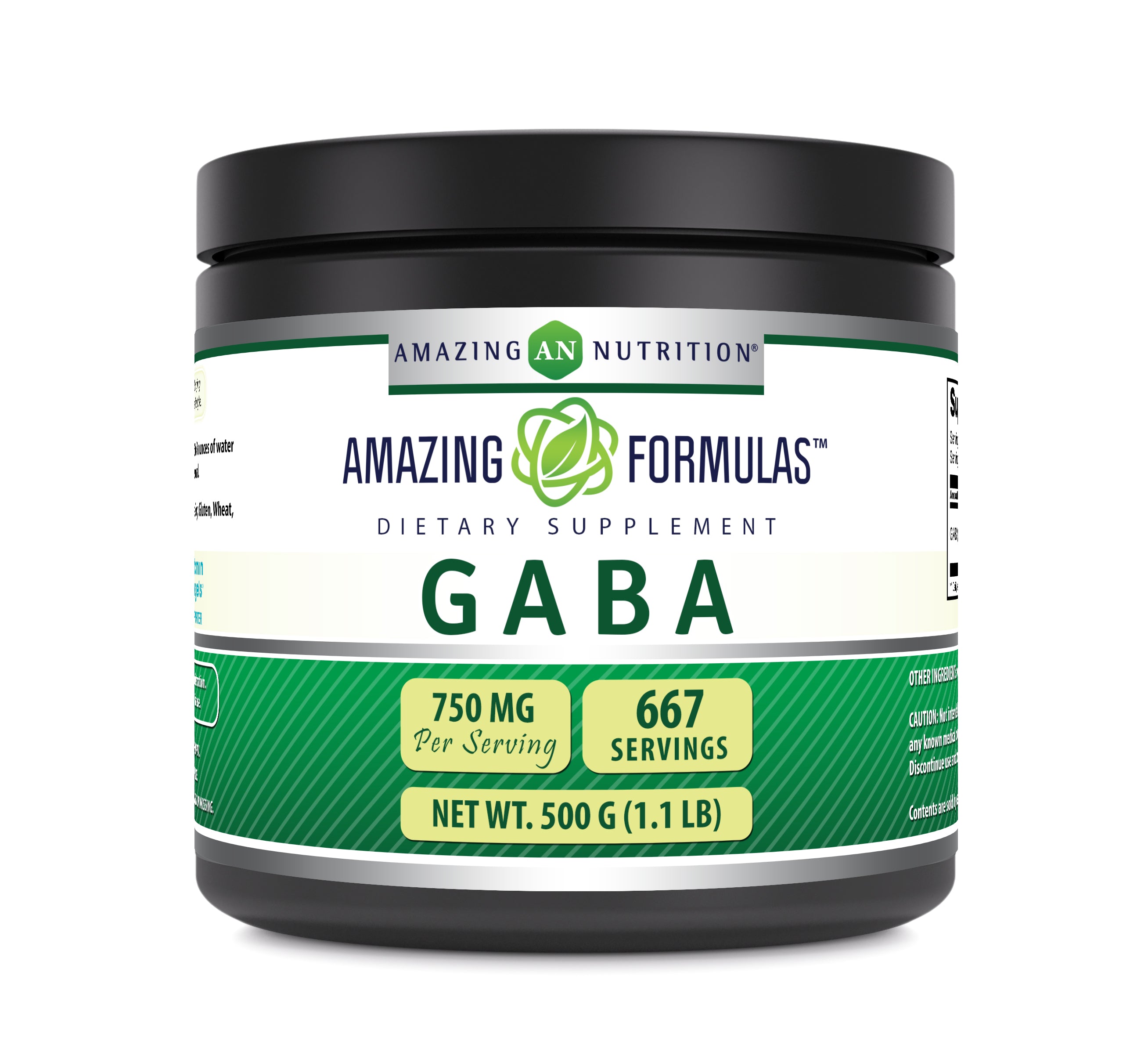 Amazing Formulas GABA Powder | 750 Mg Per Serving | 667 Servings