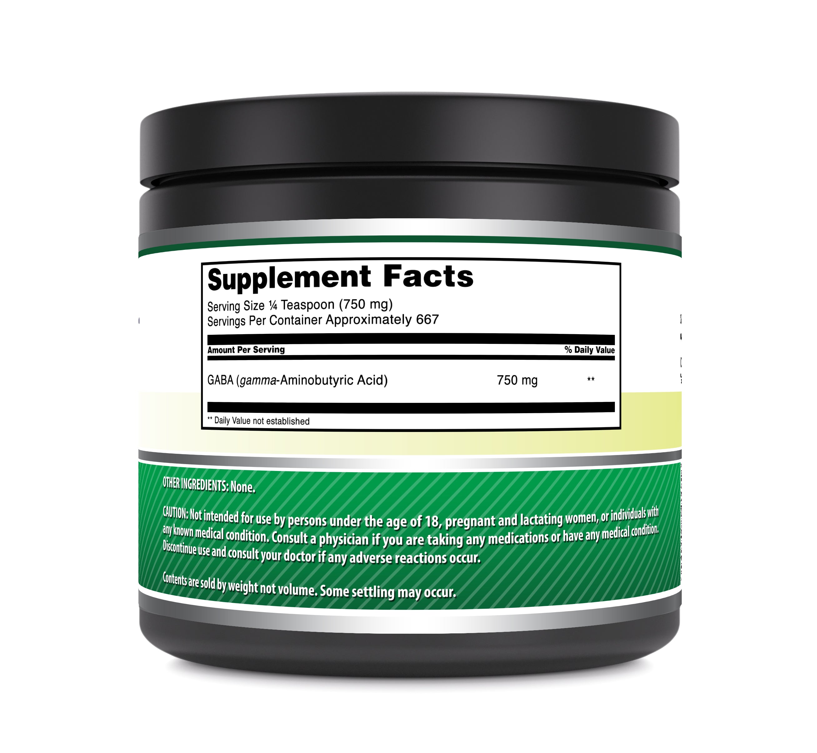 Amazing Formulas GABA Powder | 750 Mg Per Serving | 667 Servings