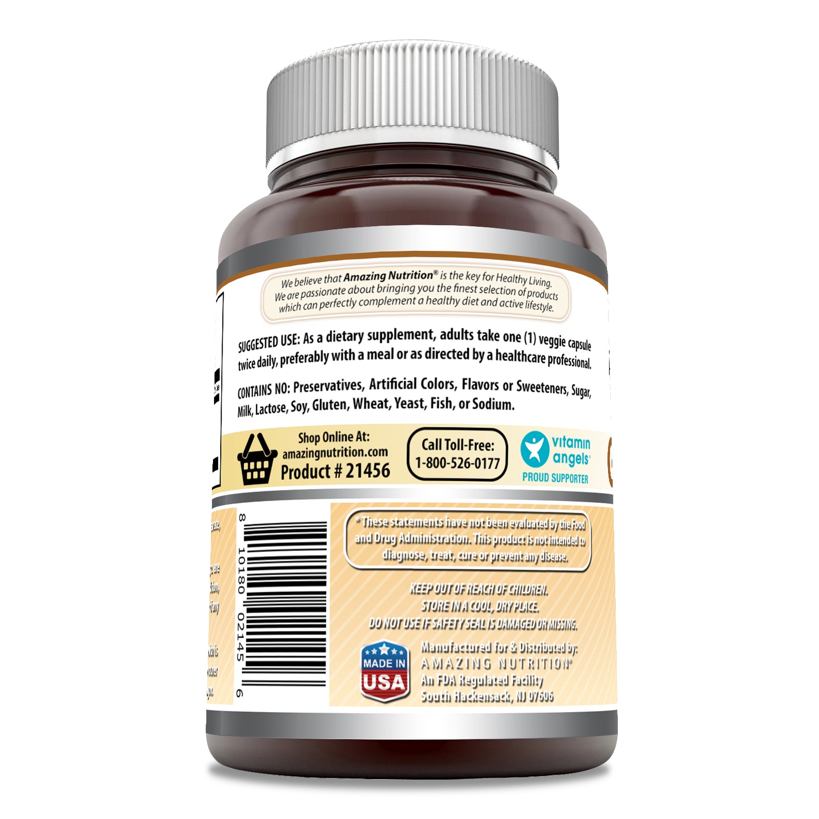 Amazing Formulas Ginger Root | 550 Mg | 120 Veggie Capsules