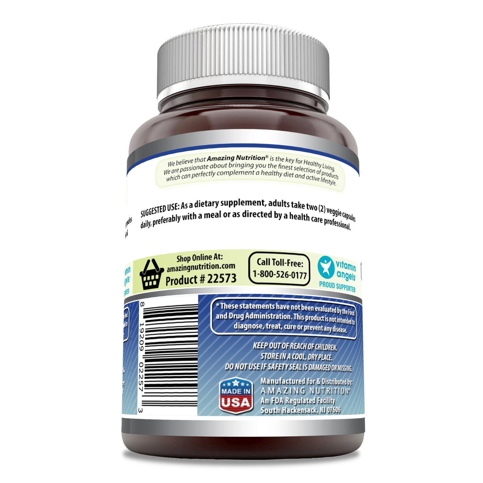 Amazing Formulas Glucosamine Chondroitin & MSM | 60 Veggie Capsule | Shellfish Free