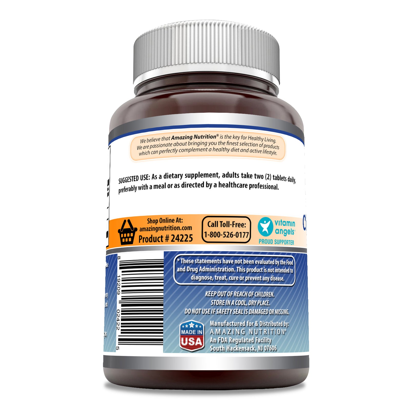 Amazing Formulas Glucosamine Chondroitin MSM | Triple Strength | 120 Tablets | Shellfish Free