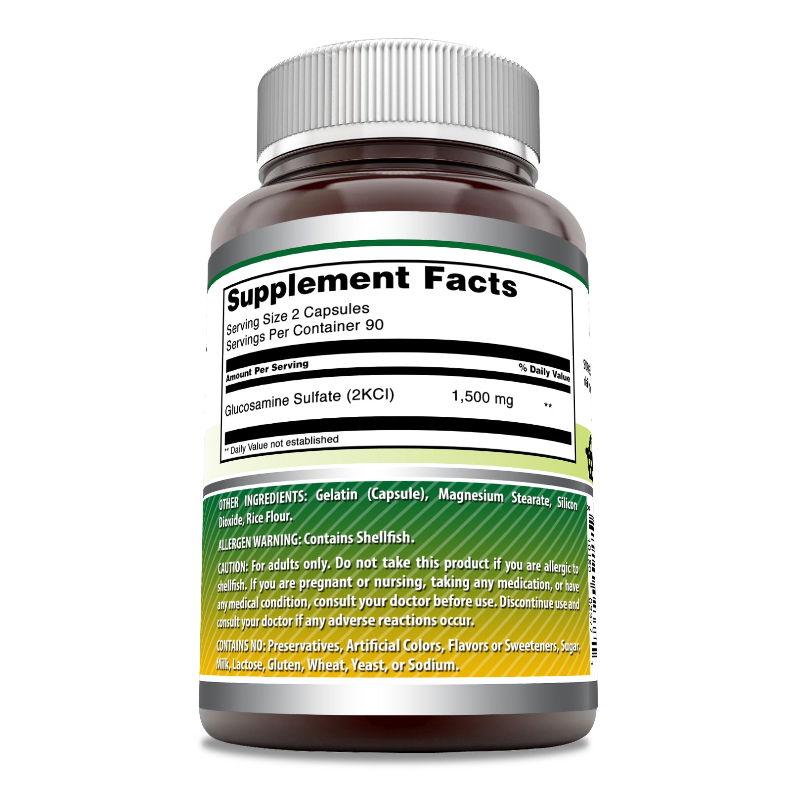 Amazing Formulas Glucosamine Sulfate |  1500 Mg Per Serving | 180 Capsules