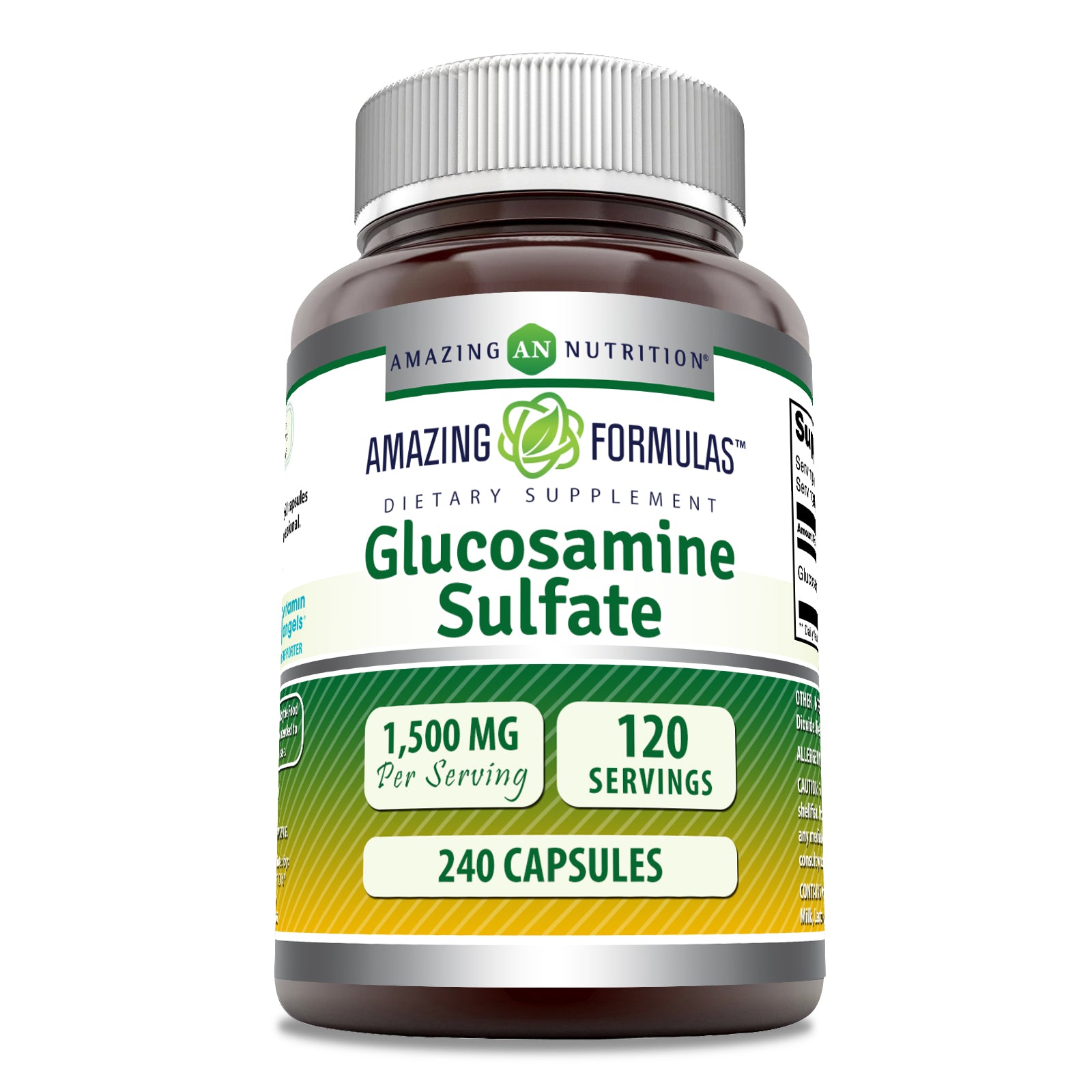 Amazing Formulas Glucosamine Sulfate | 500 Mg | 240 Capsule