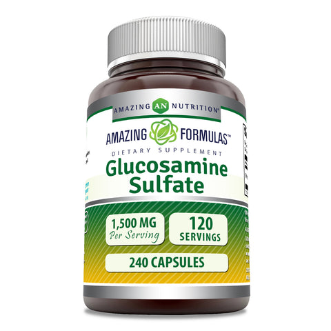 Amazing Formulas Glucosamine Sulfate | 500 Mg | 240 Capsule
