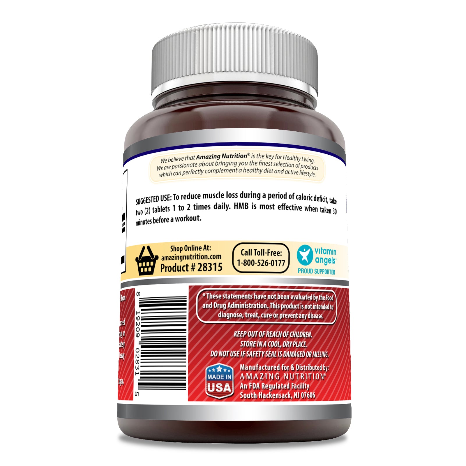 Amazing Formulas HMB | 2000 Mg Per Serving | 120 Tablets