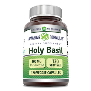 Amazing Formulas Holy Basil | 500 Mg | 120 Veggie Capsules