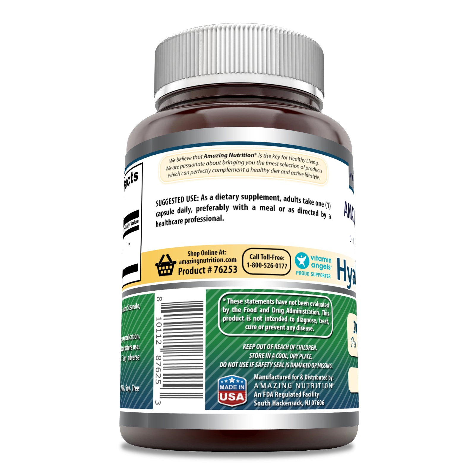 Amazing Formulas Hyaluronic Acid | 200 Mg | 60 Capsules