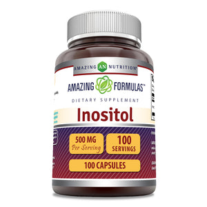 Amazing Formulas Inositol | 500 Mg | 100 Capsules