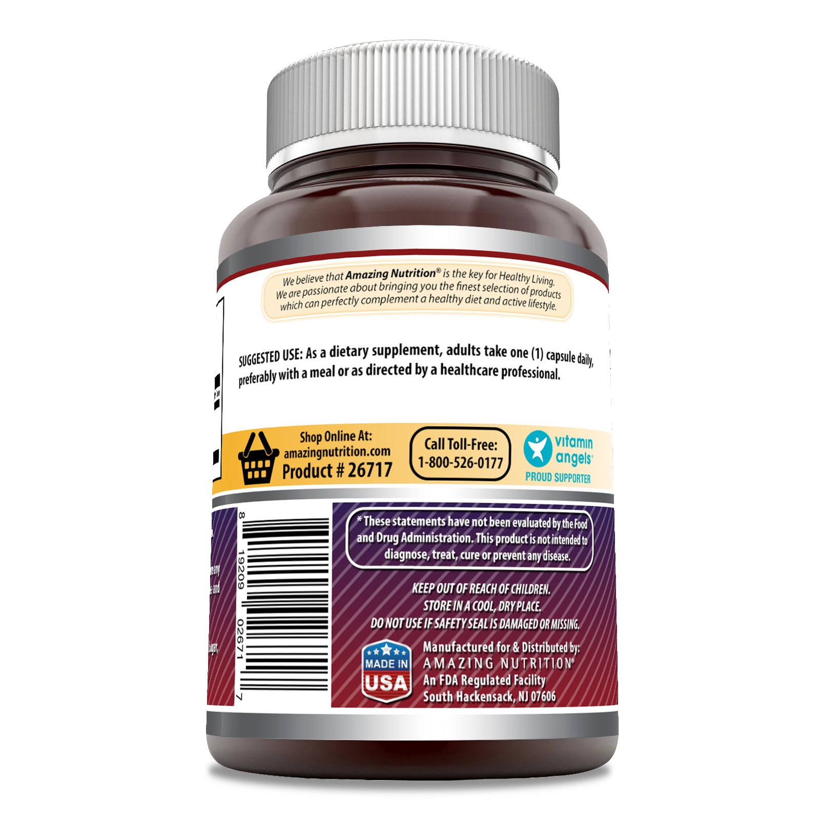 Amazing Formulas Inositol | 500 Mg | 100 Capsules