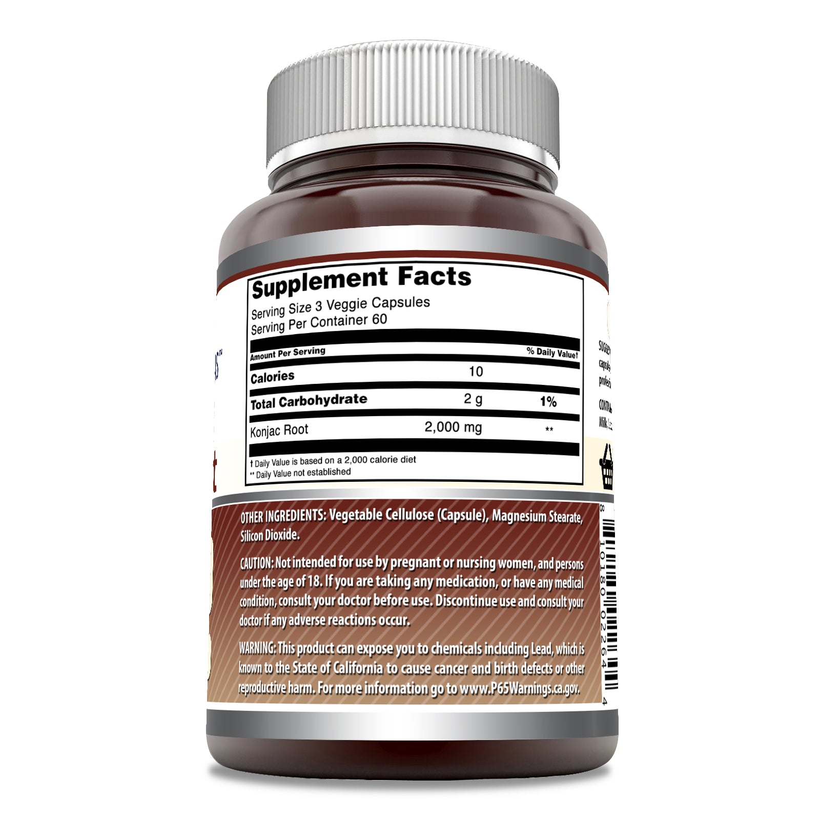 Amazing Formulas Konjac Root | 2000 Mg | 180 Veggie Capsules