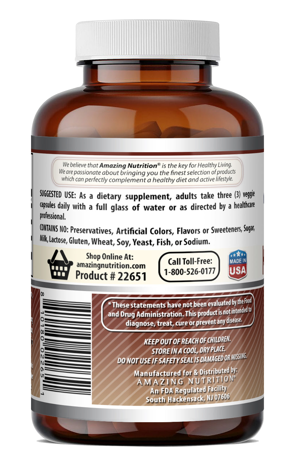 Amazing Formulas Konjac Root 2000 Mg per Serving Supplement | 90 Veggie Capsules