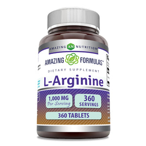 Amazing Formulas L-Arginine | 1000 Mg | 360 Tablets