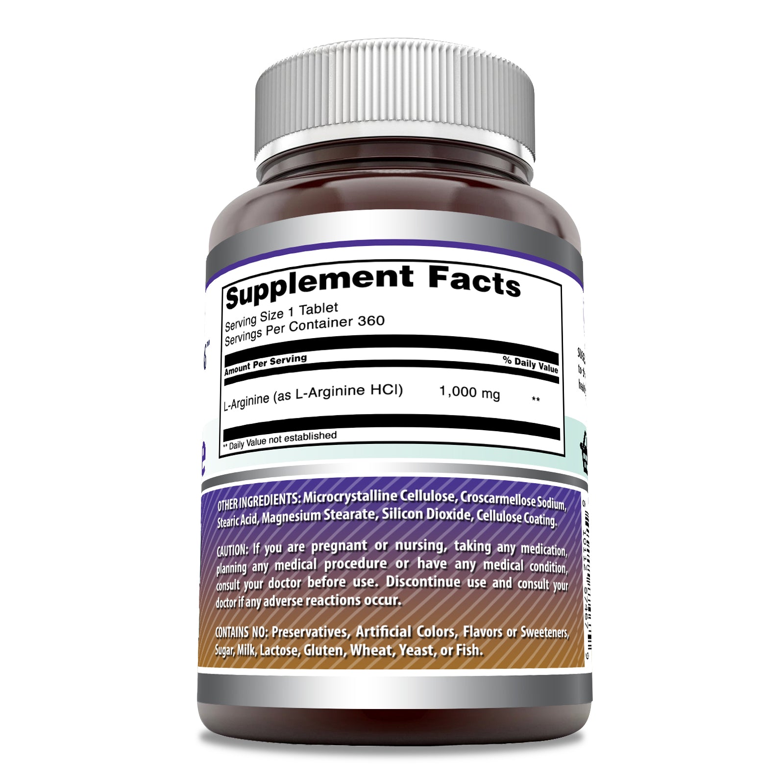 Amazing Formulas L-Arginine | 1000 Mg | 360 Tablets