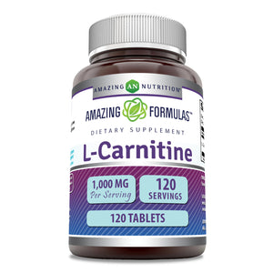 Amazing Formulas L-Carnitine | 1000 Mg | 120 Tablets