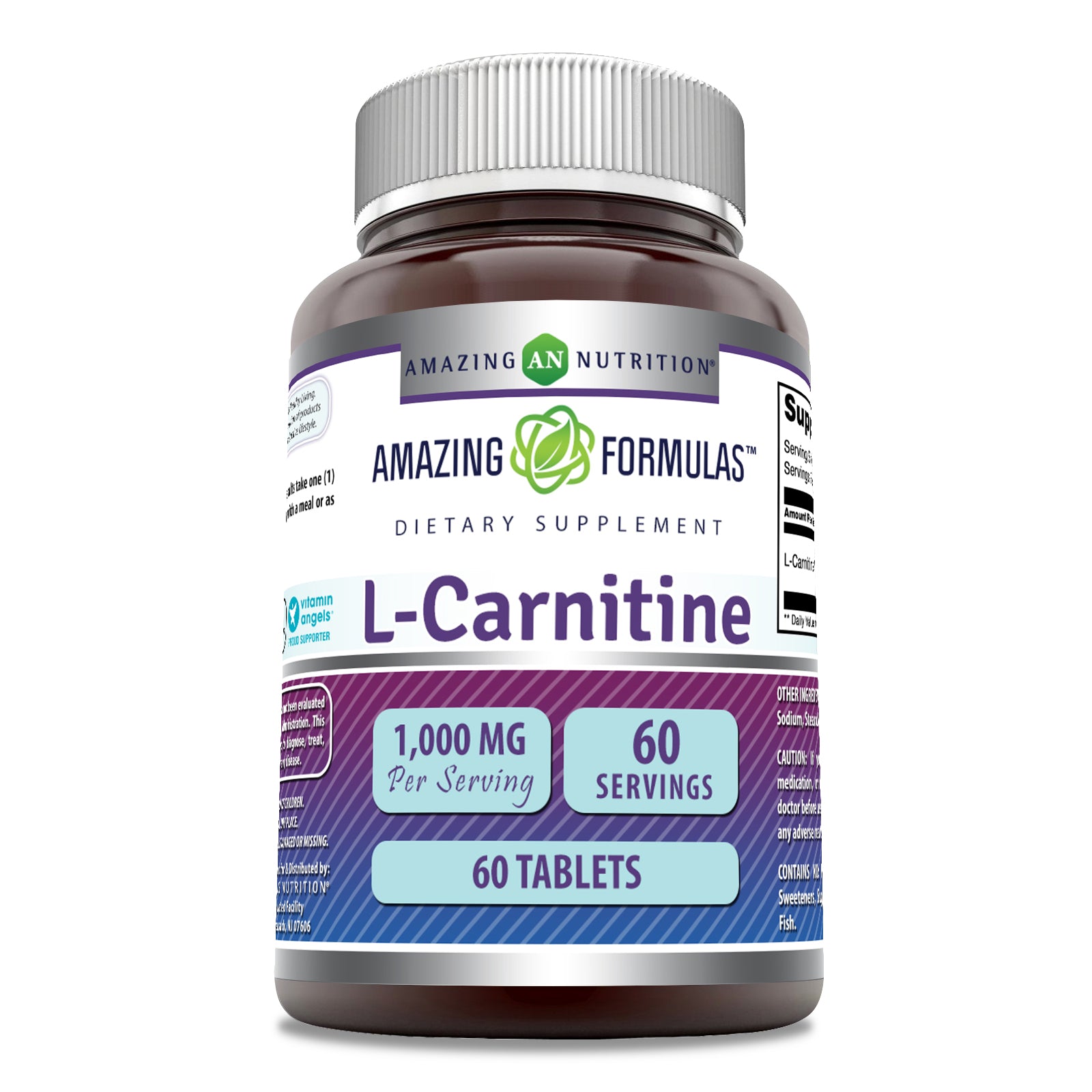 Amazing Formulas L-Carnitine | 1000 Mg | 60 Tablets