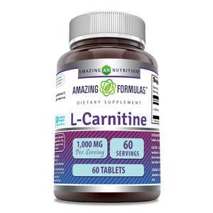 Amazing Formulas L-Carnitine | 1000 Mg | 60 Tablets