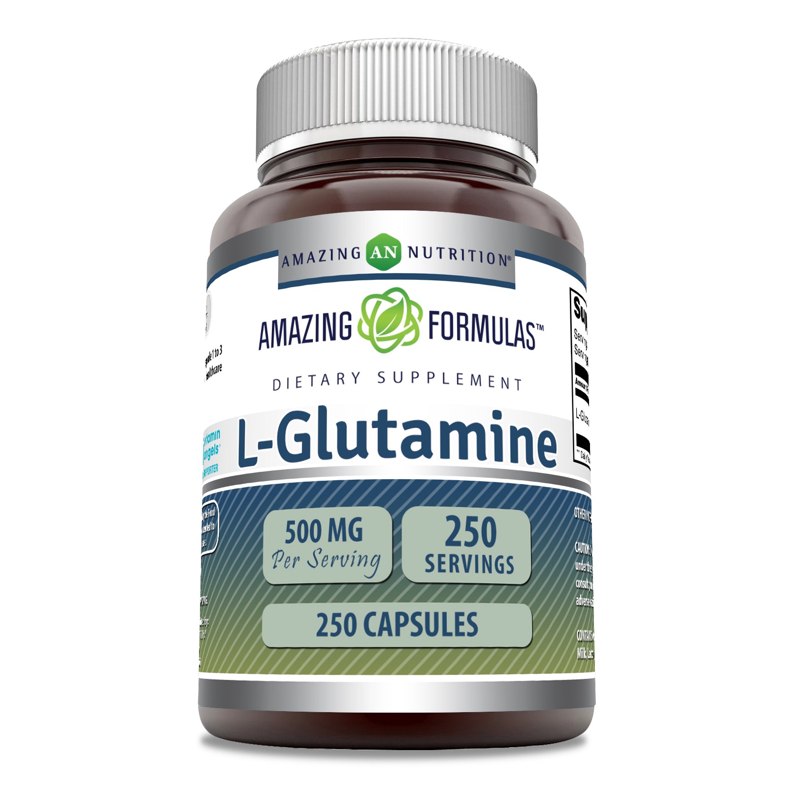 Amazing Formulas L-Glutamine | 500 Mg | 250 Capsules