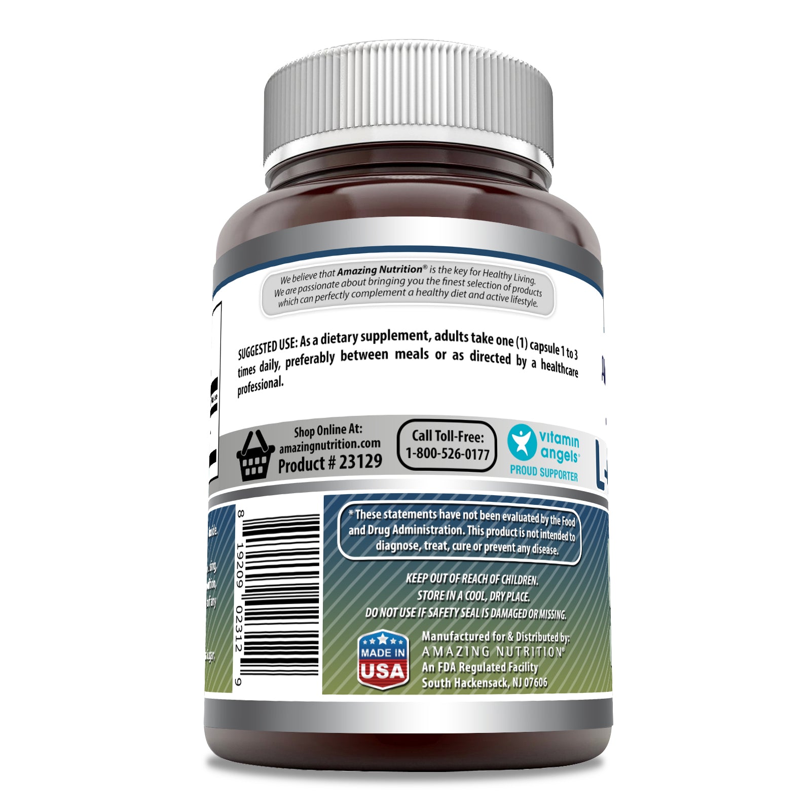 Amazing Formulas L-Glutamine | 500 Mg | 250 Capsules