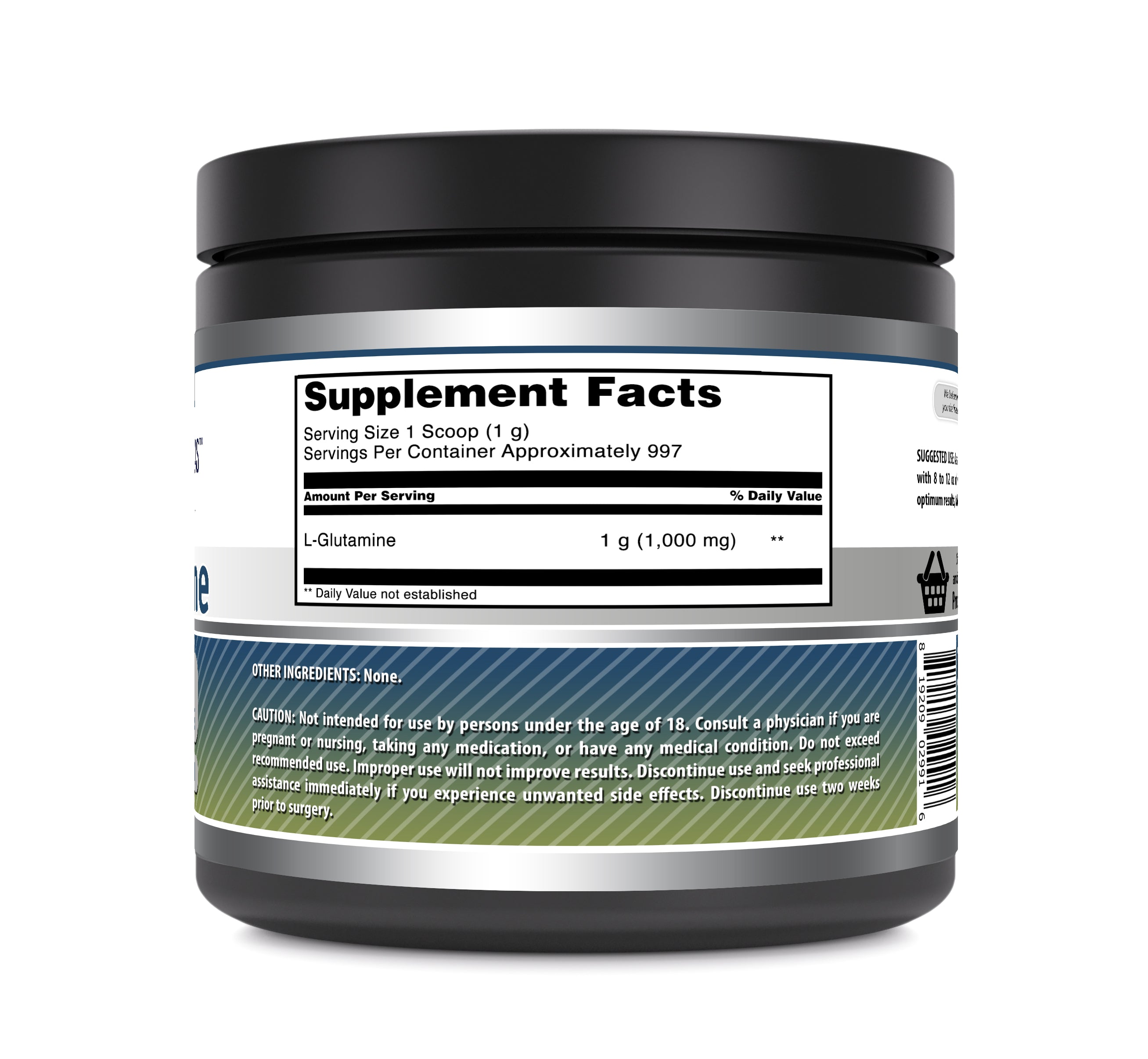 Amazing Formulas L-Glutamine Powder | 997 Servings | 2.2 LB | Unflavored