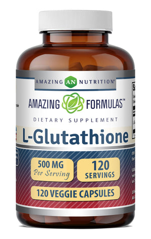 Amazing Formulas L-Glutathione (Reduced) 500 Mg | 120 Veggie Capsules