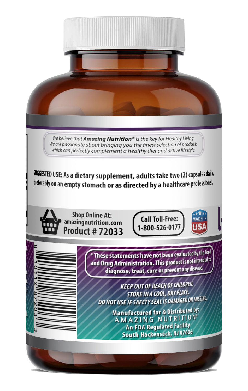 Amazing Formulas L-Methionine | 1000 Mg per Serving | 100 Capsules