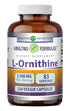 Amazing Formulas L-Ornithine 1500 Mg Per Serving | 250 Veggie Capsules