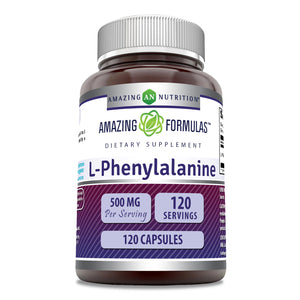Amazing Formulas L-Phenylalanine | 500 Mg | 120 Capsules