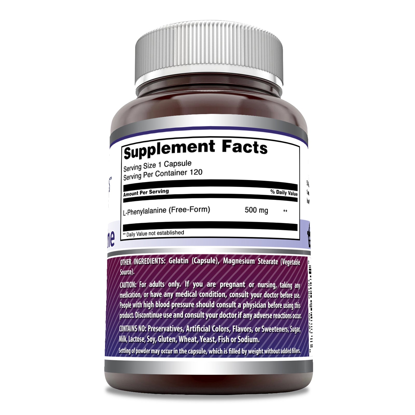 Amazing Formulas L-Phenylalanine | 500 Mg | 120 Capsules