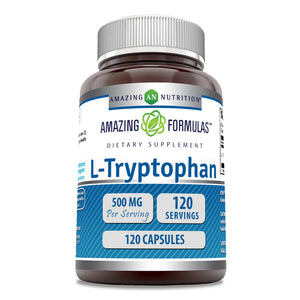 Amazing Formulas L-Tryptophan | 500 Mg | 120 Capsules