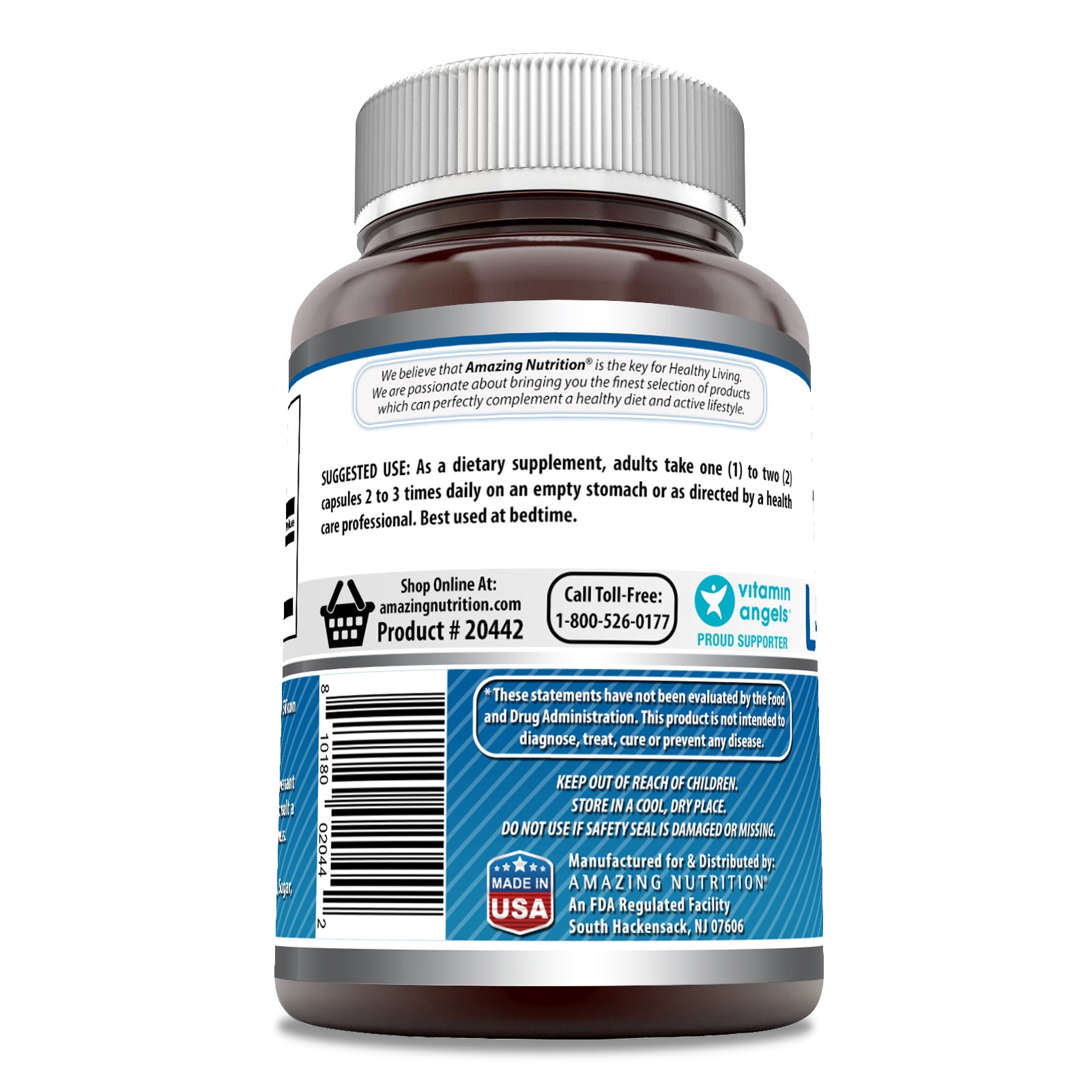 Amazing Formulas L-Tryptophan | 500 Mg | 120 Capsules