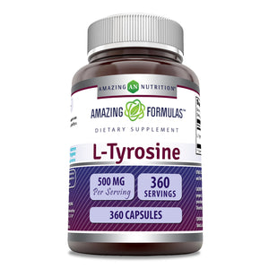 Amazing Formulas L-Tyrosine | 500 Mg |  360 Capsules